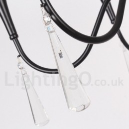 6 Világos mediterrán stílusú gyertya stílusú csillár