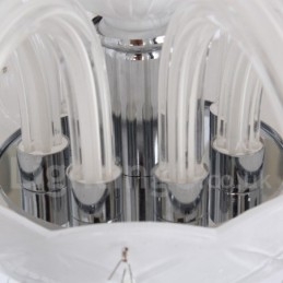 3 Világos fehér K9 kristály gyertya stílusú csillár