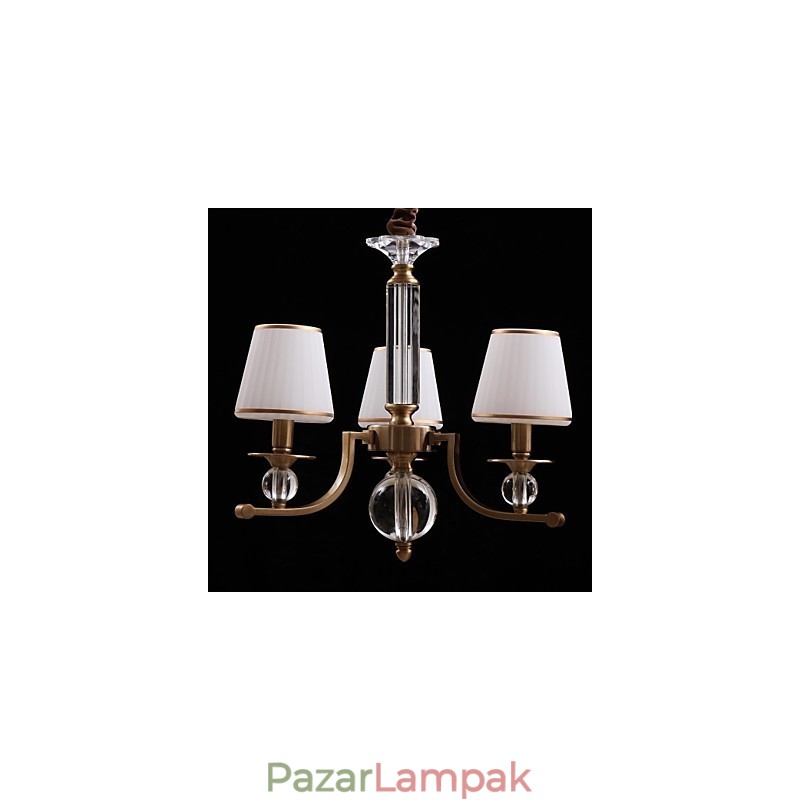 Modern kortárs kristály bronz fém csillár