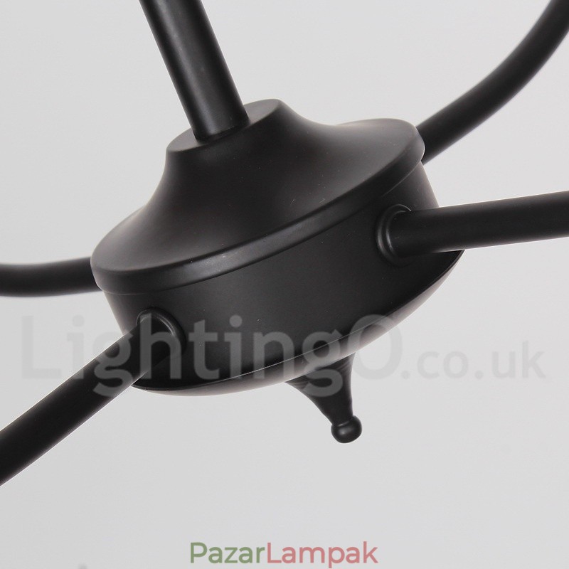 4 Világos Retro kortárs gyertya stílusú csillár