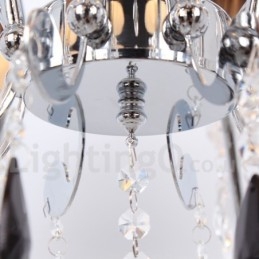 6 Világos, modern K9 kristály gyertya stílusú csillár