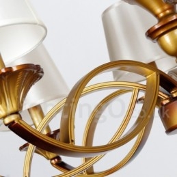 3 Világos Retro mediterrán stílusú rusztikus gyertya stílusú csillár