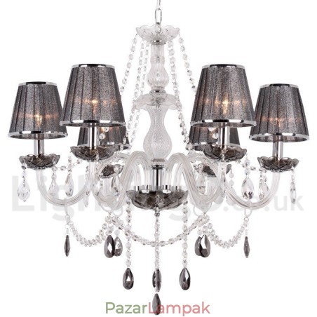 6 Világos K9 kristály gyertya stílusú csillár