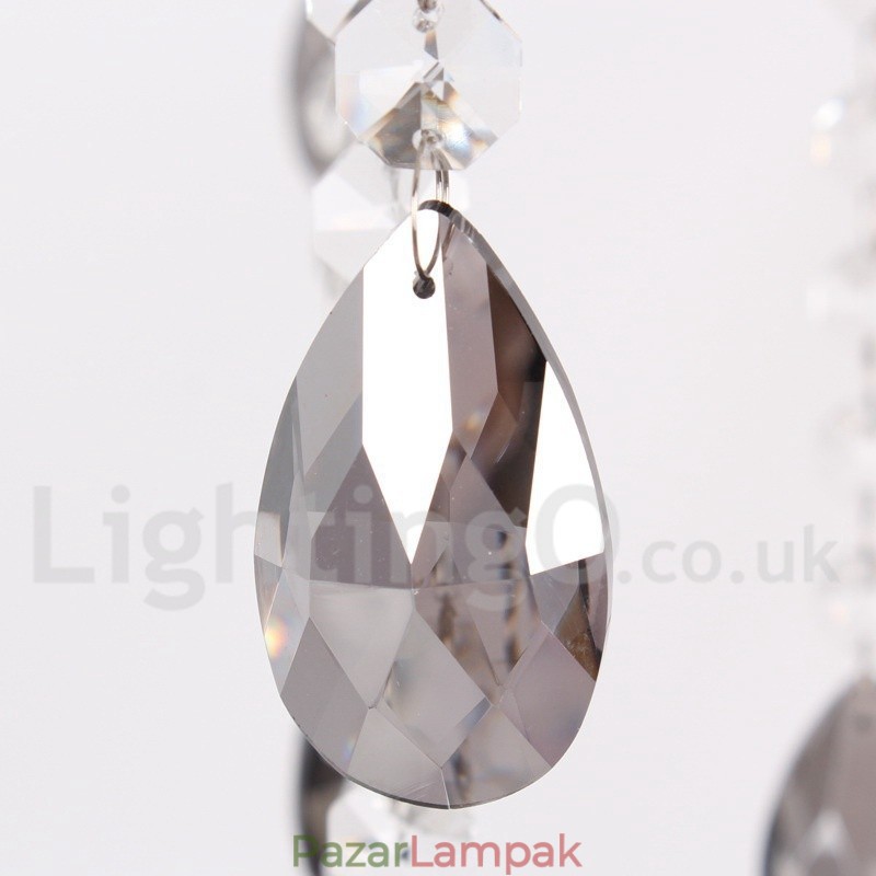 6 Világos K9 kristály gyertya stílusú csillár