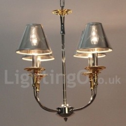 4 Világos, modern, modern króm gyertya stílusú csillár