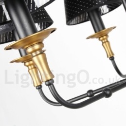 3 Világos Retro rusztikus gyertya stílusú csillár