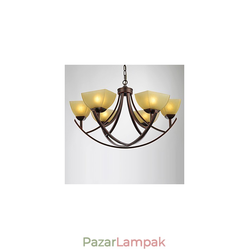 Csillár 6 Lights Traditional Classic Vintage Metal