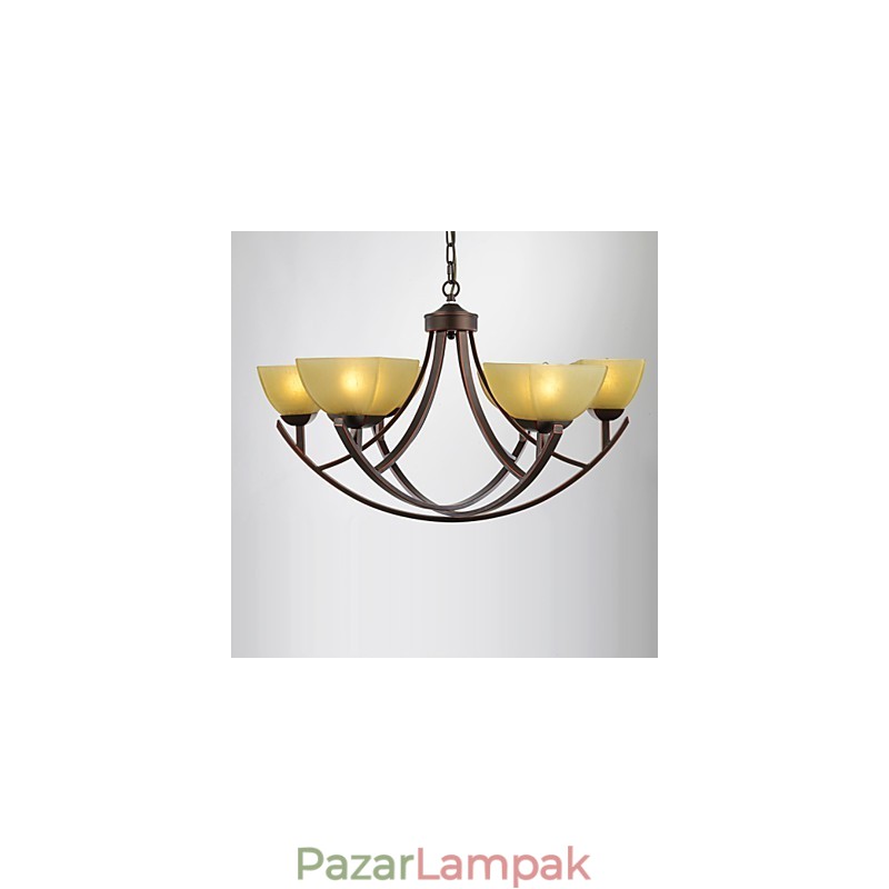 Csillár 6 Lights Traditional Classic Vintage Metal