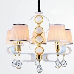 Fabric Chandelier 5 Light Modern, minimalista, kiváló minőségű lámpa