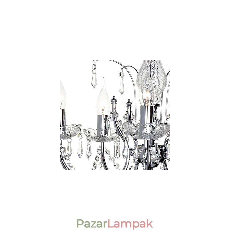 Elegáns kristálycsillár 5 lámpával