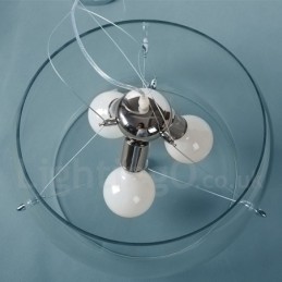 3 Light Modern kortárs üveg függőlámpa