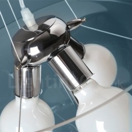 3 Light Modern kortárs üveg függőlámpa