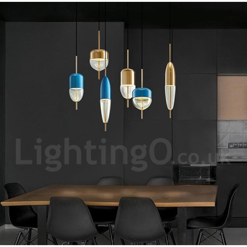 1 Light Modern, kortárs üveg függesztett lámpa