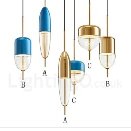 1 Light Modern, kortárs üveg függesztett lámpa