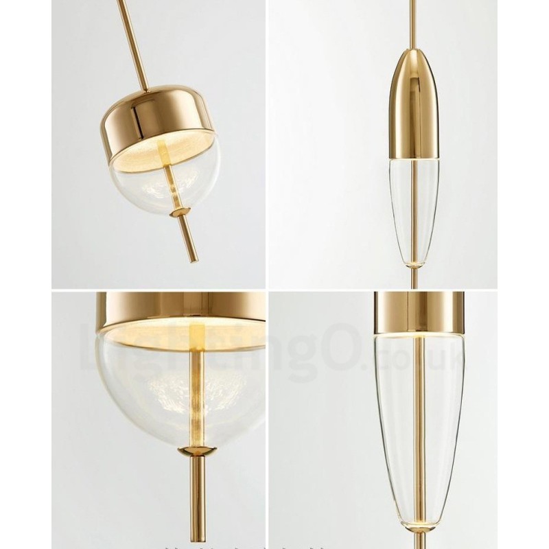 1 Light Modern, kortárs üveg függesztett lámpa