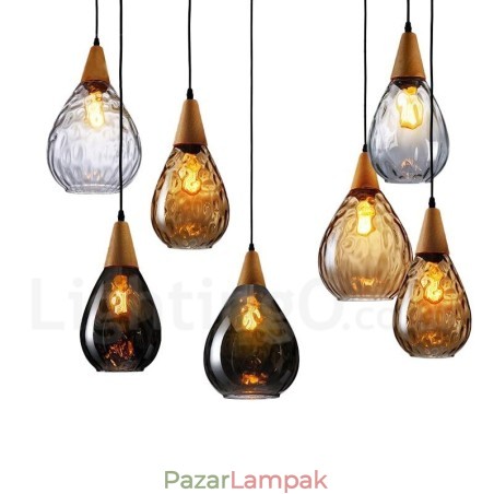 1 Világos skandináv stílusú, modern, kortárs üveg függeszték 1 Világos skandináv stílusú, modern, kortárs üveg függeszték