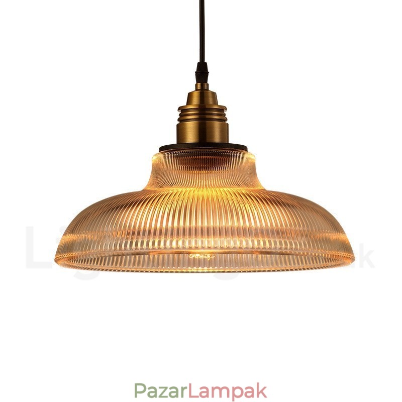 1 Világos Vintage üveg függőlámpa
