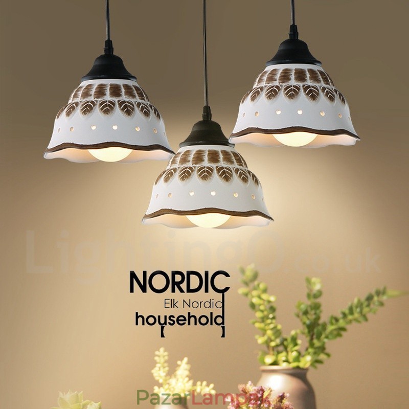 1 Light Modern, kortárs függőlámpa kerámia ernyővel