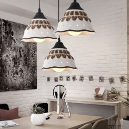 1 Light Modern, kortárs függőlámpa kerámia ernyővel
