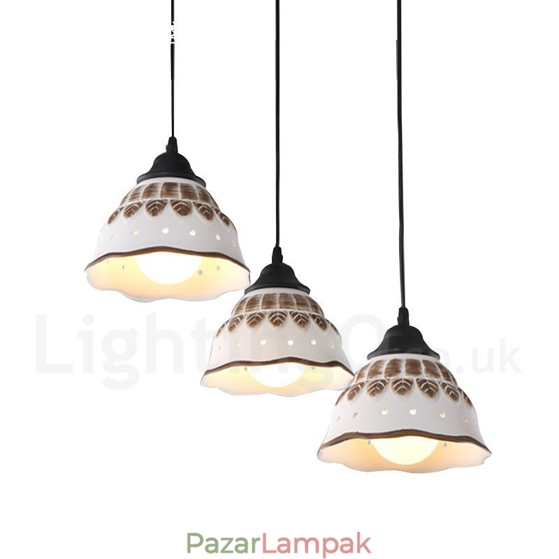 1 Light Modern, kortárs függőlámpa kerámia ernyővel