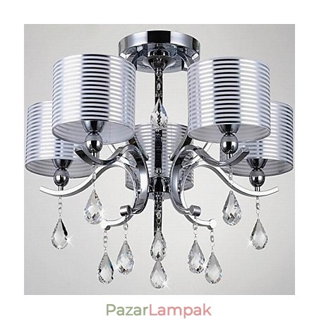 Modern K9 kristálycsillár 6 lámpák Modern K9 kristálycsillár 6 lámpák
