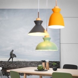 1 Light Modern modern acél függőlámpa alumínium ötvözet ernyővel