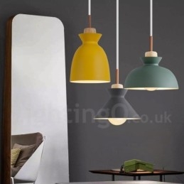 1 Light Modern modern acél függőlámpa alumínium ötvözet ernyővel
