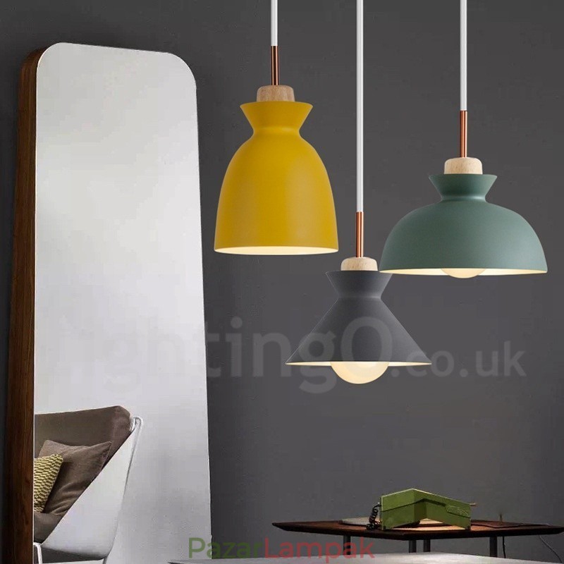 1 Light Modern modern acél függőlámpa alumínium ötvözet ernyővel