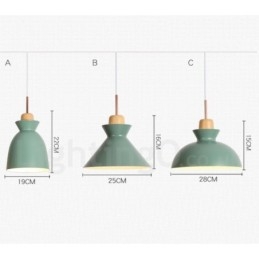 1 Light Modern modern acél függőlámpa alumínium ötvözet ernyővel