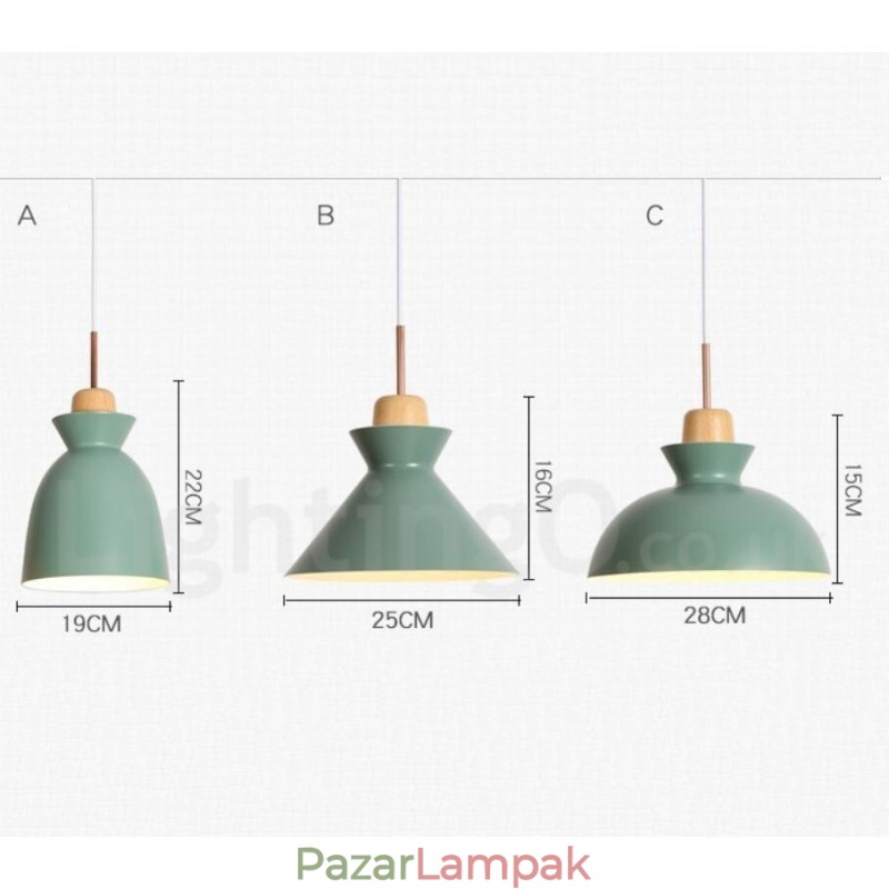 1 Light Modern modern acél függőlámpa alumínium ötvözet ernyővel