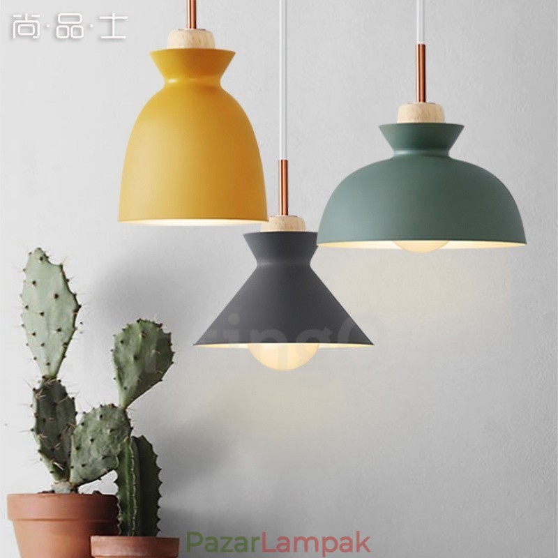 1 Light Modern modern acél függőlámpa alumínium ötvözet ernyővel