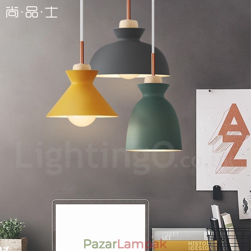 1 Light Modern modern acél függőlámpa alumínium ötvözet ernyővel