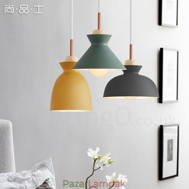 1 Light Modern modern acél függőlámpa alumínium ötvözet ernyővel