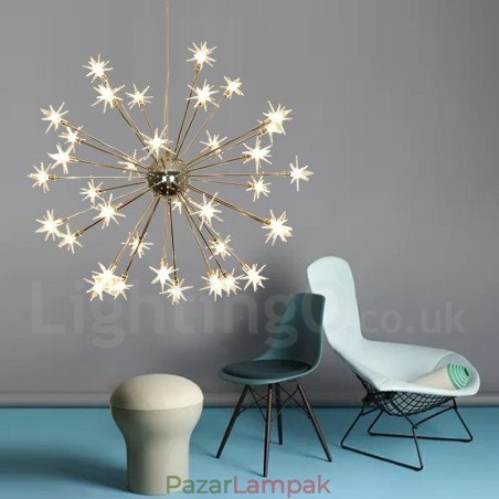 32 Light Modern kortárs acél függőlámpa üvegernyővel 32 Light Modern kortárs acél függőlámpa üvegernyővel