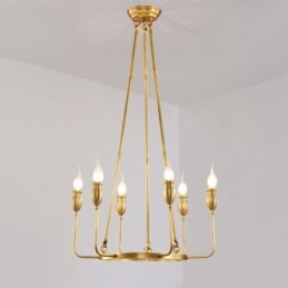 6 Light 8 Light Retro rusztikus luxus sárgaréz függőlámpa csillár