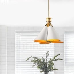 4 könnyű retro rusztikus luxus alumínium ötvözet függőlámpa csillár alumínium ötvözet ernyővel