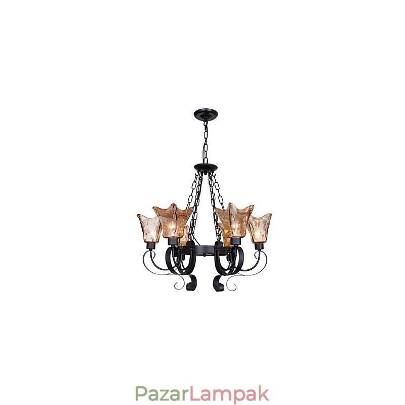 Csillár 6 Lights Glass Traditional Classic Vintage