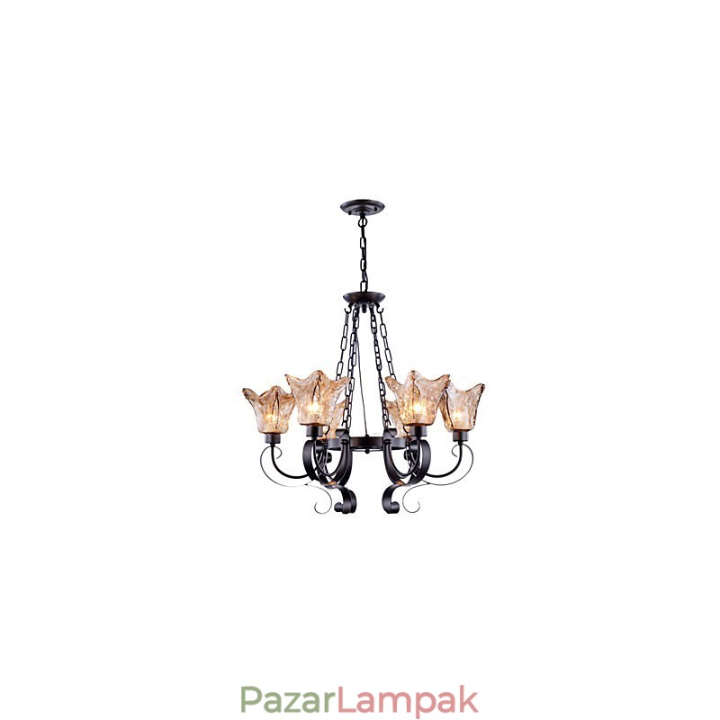 Csillár 6 Lights Glass Traditional Classic Vintage