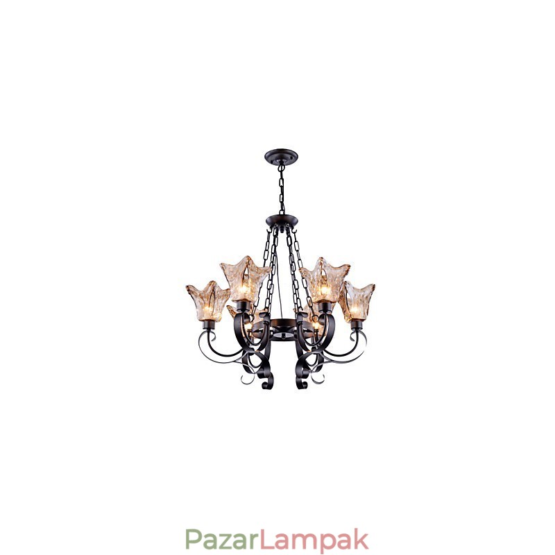 Csillár 6 Lights Glass Traditional Classic Vintage