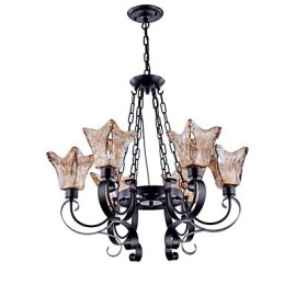 Csillár 6 Lights Glass Traditional Classic Vintage