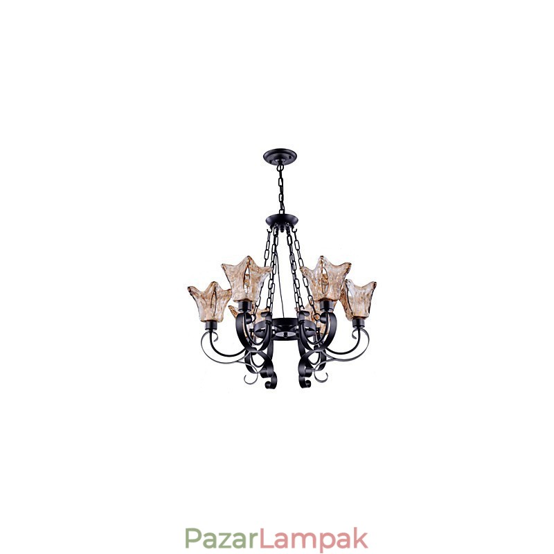 Csillár 6 Lights Glass Traditional Classic Vintage