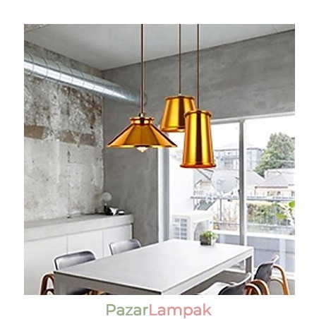 Csillár Mini stílusú Modern kortárs fém 3 fényű függőlámpa Csillár Mini stílusú Modern kortárs fém 3 fényű függőlámpa