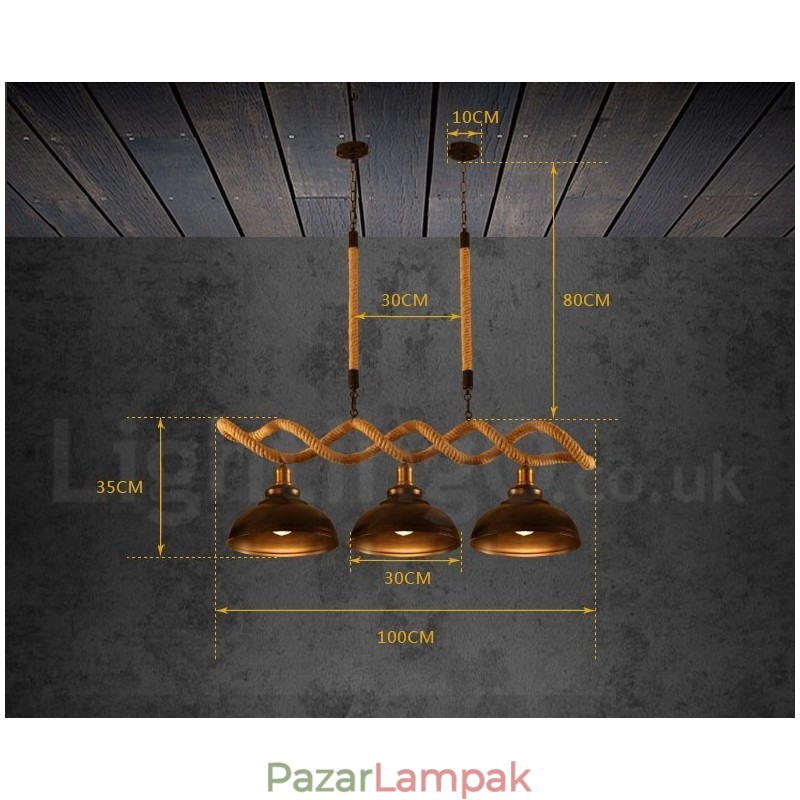 3 Fény függesztett mennyezeti lámpa