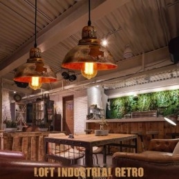 1 világos rusztikus nyaraló Retro Vintage függő fényű loft