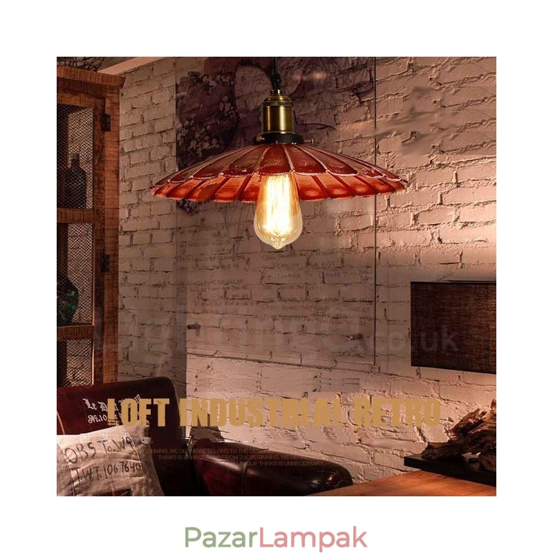 1 világos rusztikus nyaraló Retro Vintage függő fényű loft