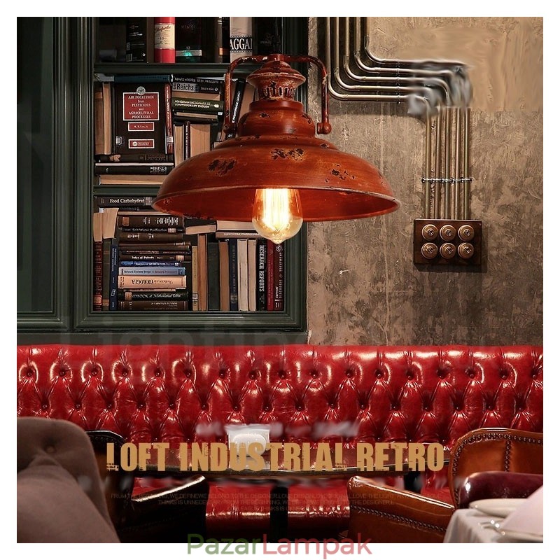 1 világos rusztikus nyaraló Retro Vintage függő fényű loft