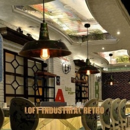 1 világos rusztikus nyaraló Retro Vintage függő fényű loft
