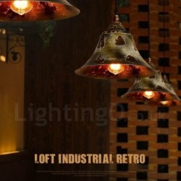 1 világos rusztikus nyaraló Retro Vintage függő fényű loft