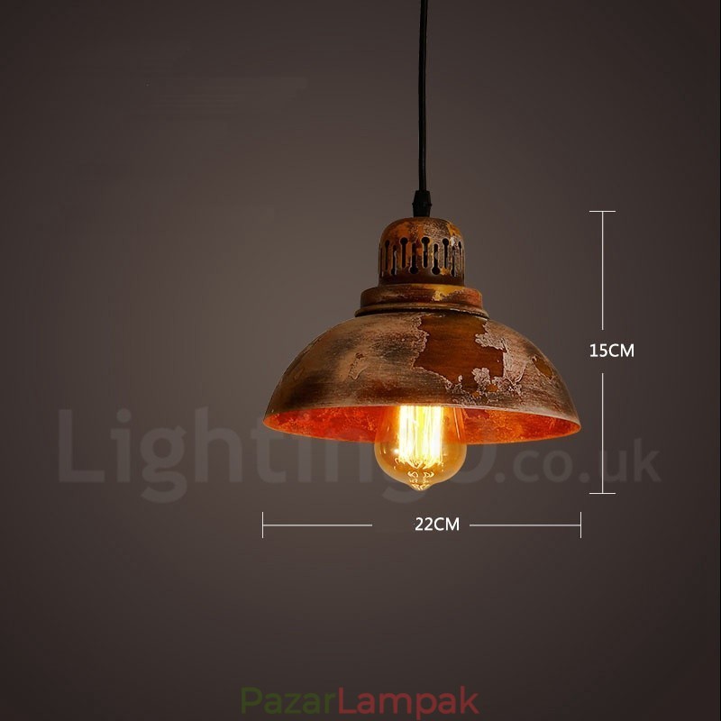 1 világos rusztikus nyaraló Retro Vintage függő fényű loft