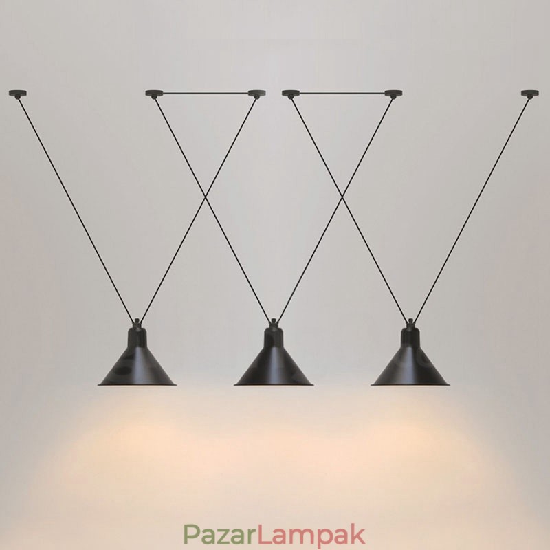 3 könnyű, modern, modern függesztékes mennyezeti lámpa